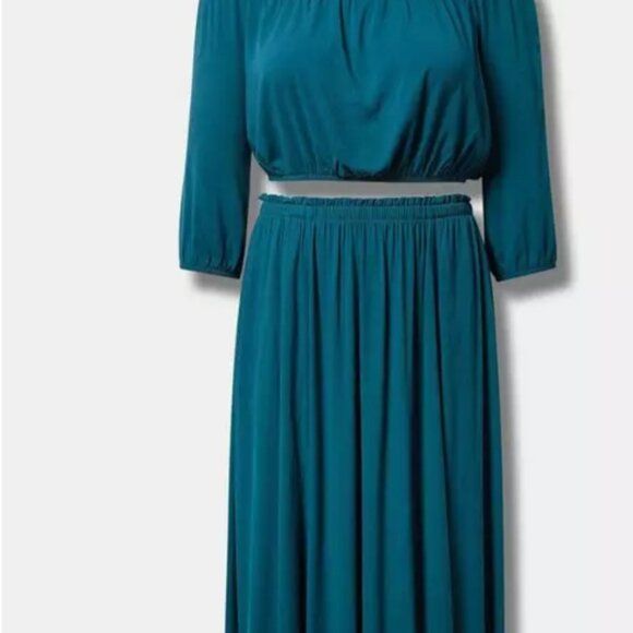 Torrid brand maxi off shoulder skirt with top - Picture 1 of 4